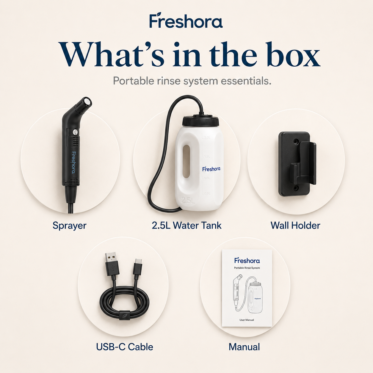 Portable Rechargeable Travel Bidet